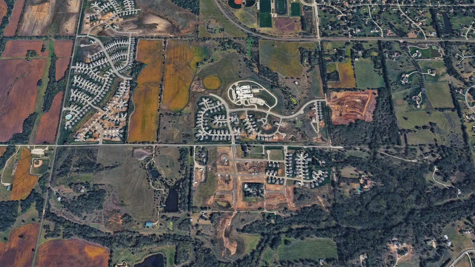 Coventry Valley, Overland Park, Kansas: from above